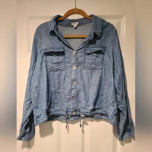 Chambray size 1x cropped top